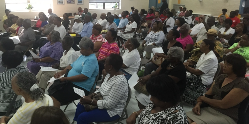 The 2016 community meeting focused on bringing a grocery store to West Savannah