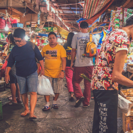 Busy Manila Market